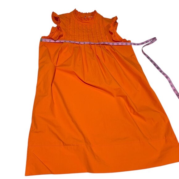 THML Orange flutter sleeve High Neck A-Line Dress size Small - Picture 11 of 14